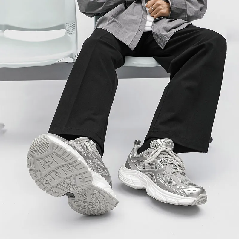HOBIBEAR Breathable Slip-Resistant Low-Top Chunky Sneakers Unisex-4