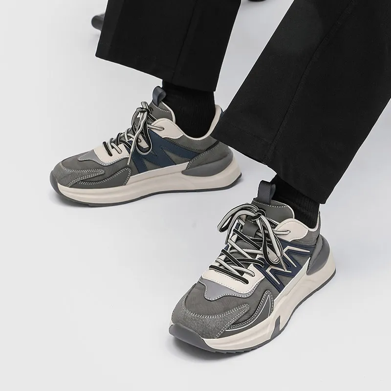HOBIBEAR Anti Slip And Wear Resistant Rebound Low Top Casual Shoes Men's-4