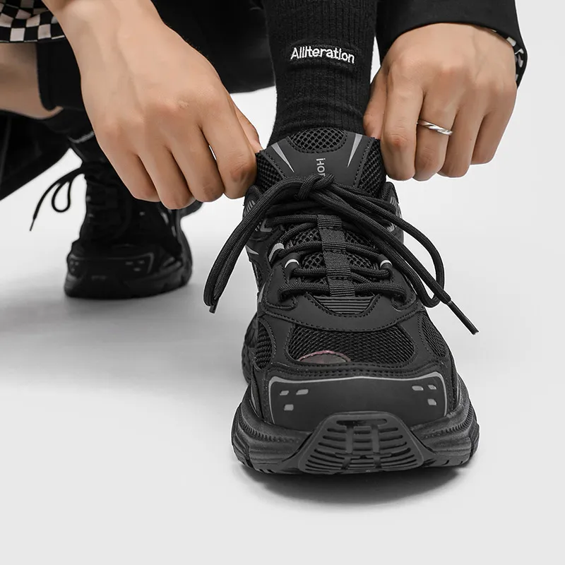 HOBIBEAR Breathable Slip-Resistant Low-Top Chunky Sneakers Unisex-15