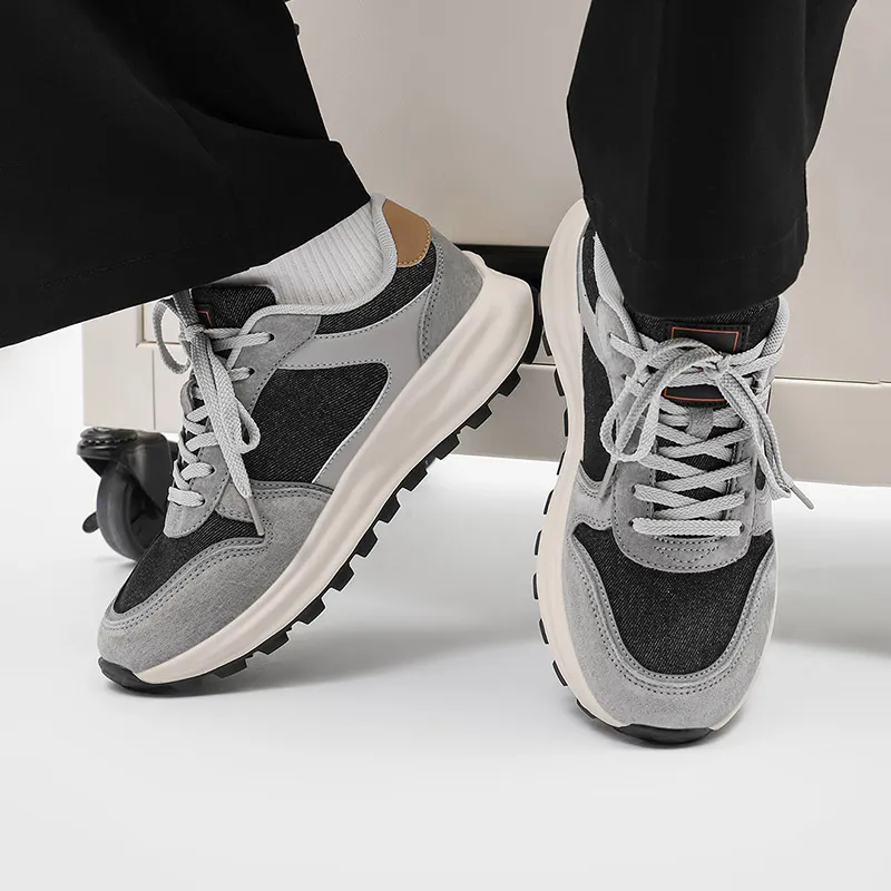 HOBIBEAR Cushioned Slip Resistant Abrasion Resistant Low Top Casual Shoes Men's-5