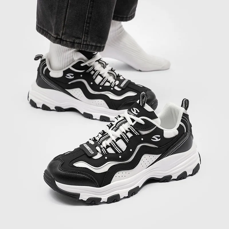 HOBIBEAR Anti Slip Wear Resistant Low Top Chunky Sneakers Unisex-13