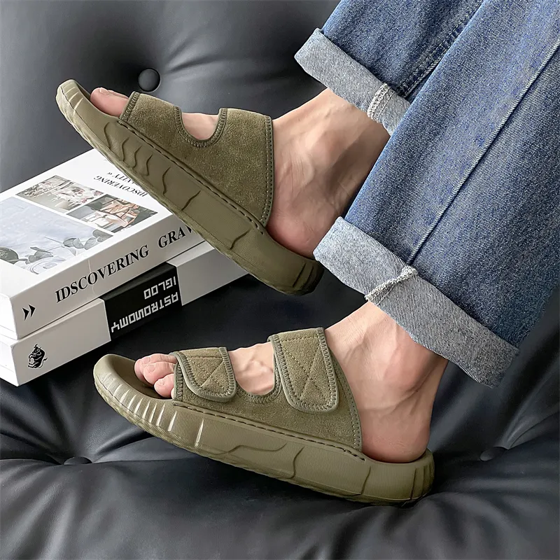 Roubini Slip Resistant Odor Resistant Abrasion Resistant Slide Slippers Men's-2