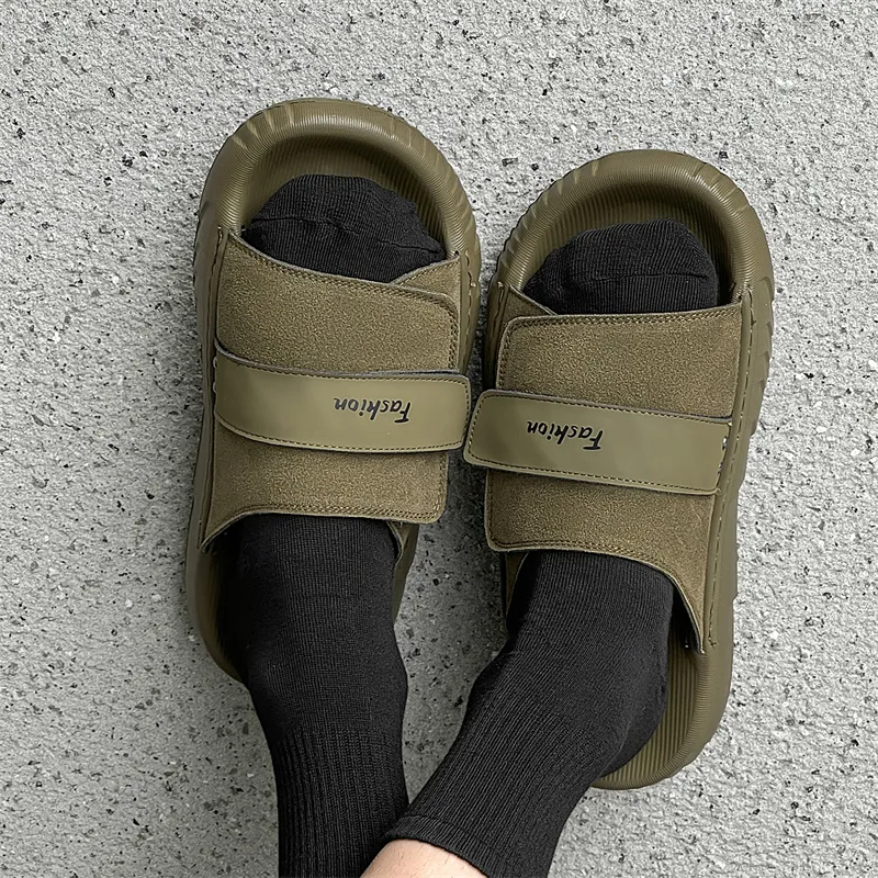 Roubini Odor Resistant Abrasion Resistant Slip Resistant Slide Slippers Men's-9