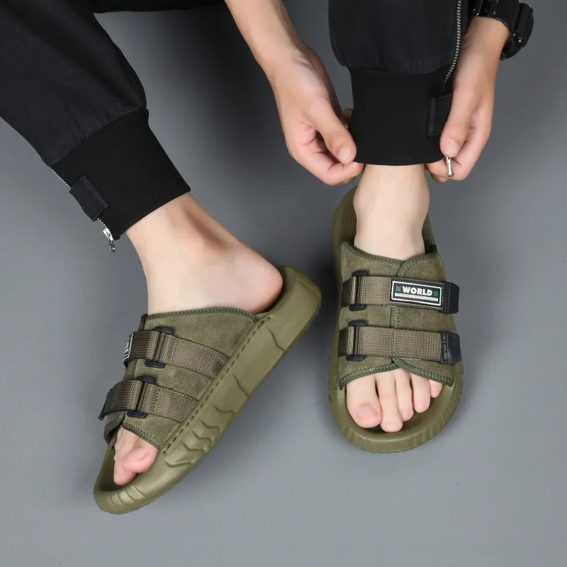 Roubini Odor Resistant, Abrasion Resistant Slide Slippers Men's-1
