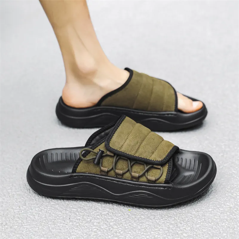 Roubini Slip Resistant Abrasion Resistant Slide Slippers Men's-8