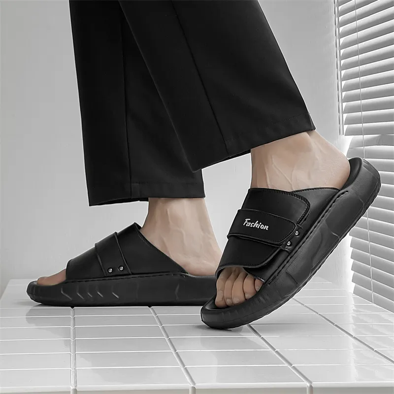 Roubini Odor Resistant Abrasion Resistant Slip Resistant Slide Slippers Men's-5