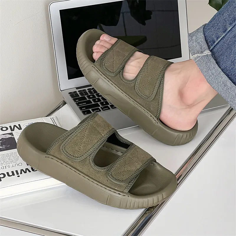 Roubini Slip Resistant Odor Resistant Abrasion Resistant Slide Slippers Men's-5