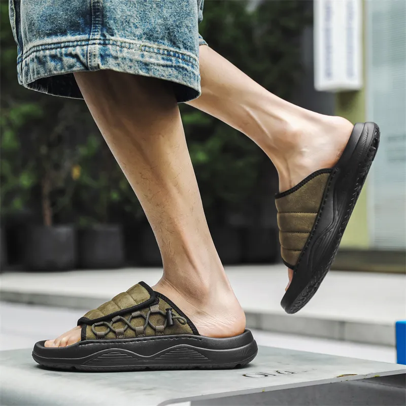 Roubini Slip Resistant Abrasion Resistant Slide Slippers Men's-9