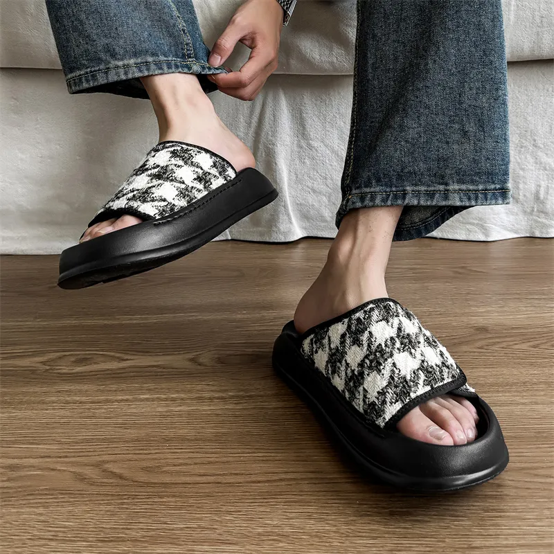Roubini Rubber Sole Odor Resistant, Abrasion Resistant Slide Slippers Men's-3