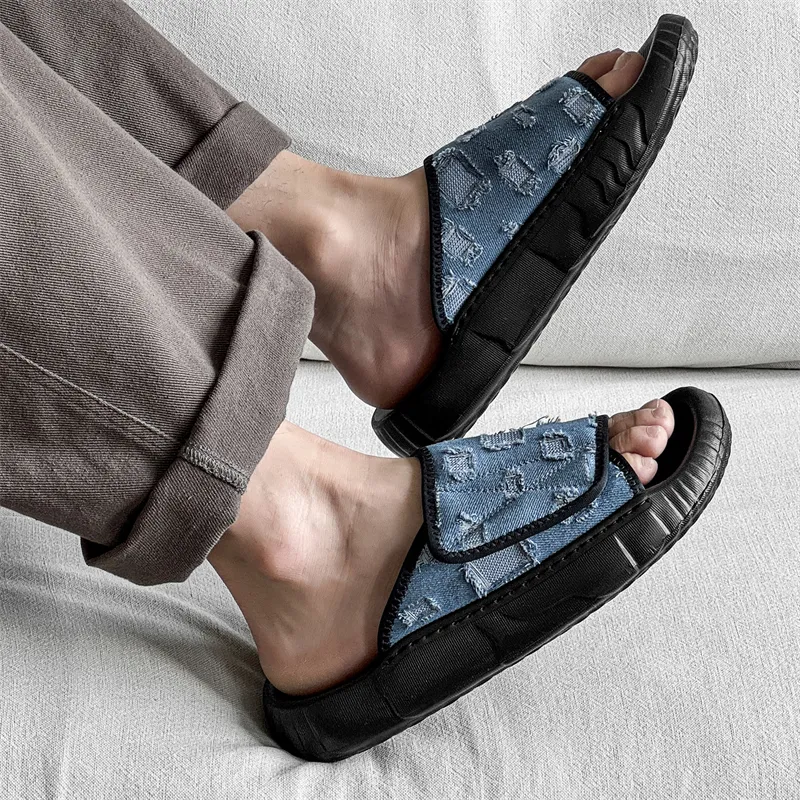 Roubini Rubber Sole Odor Resistant, Abrasion Resistant Slide Slippers Men's-8