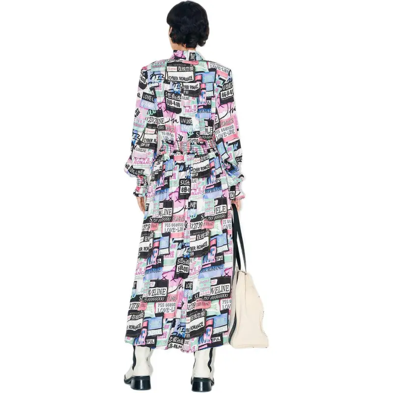 MASFER.SU Long Sleeved Dresses Women's Multicolor-1