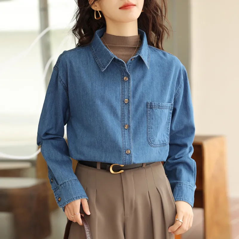 DonnaZilan Shirt Women's Dark Blue-2