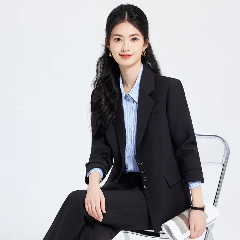 DonnaZilan Business Suits Women's Black-5