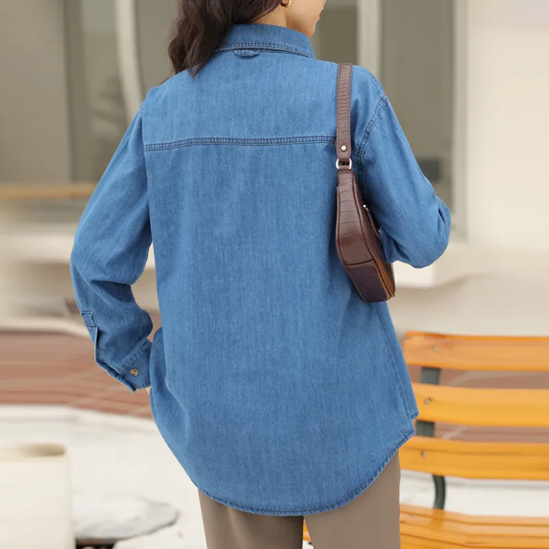 DonnaZilan Shirt Women's Dark Blue-3