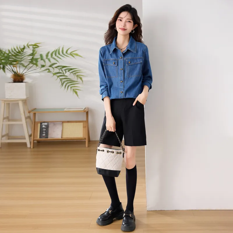DonnaZilan Shirts Women's Blue-6