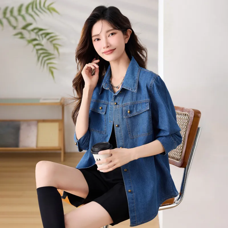 DonnaZilan Shirts Women's Blue-4