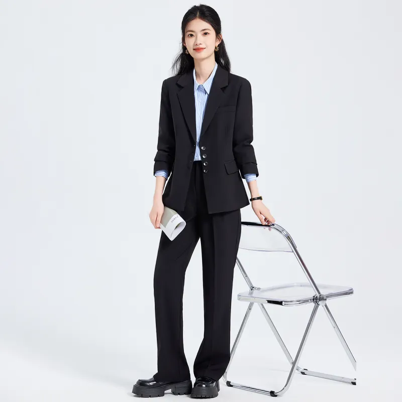 DonnaZilan Business Suits Women's Black-4