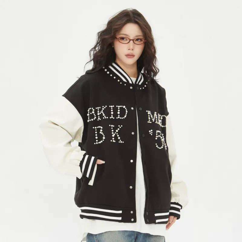 PAINT STAIN Baseball Jacket Unisex-15