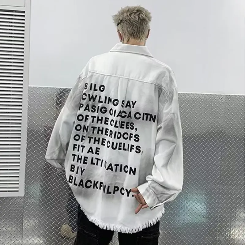 HOKLV Denim Jackets Unisex-4