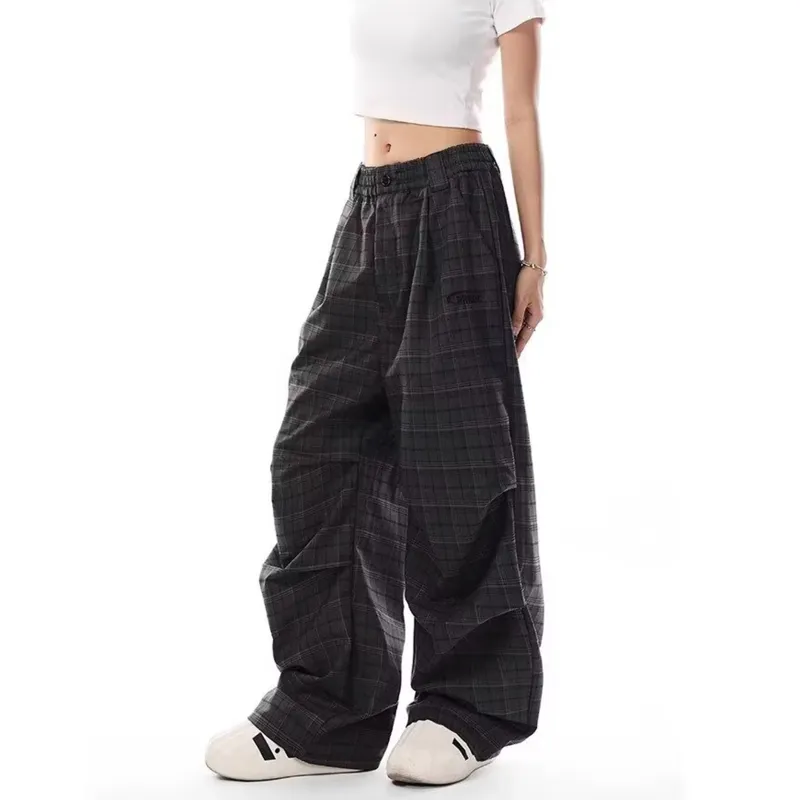 Imcrasy Casual Pants Unisex Gray-3