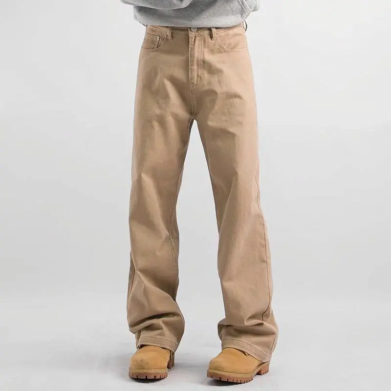 Imcrasy Casual Pants Unisex Khaki-4