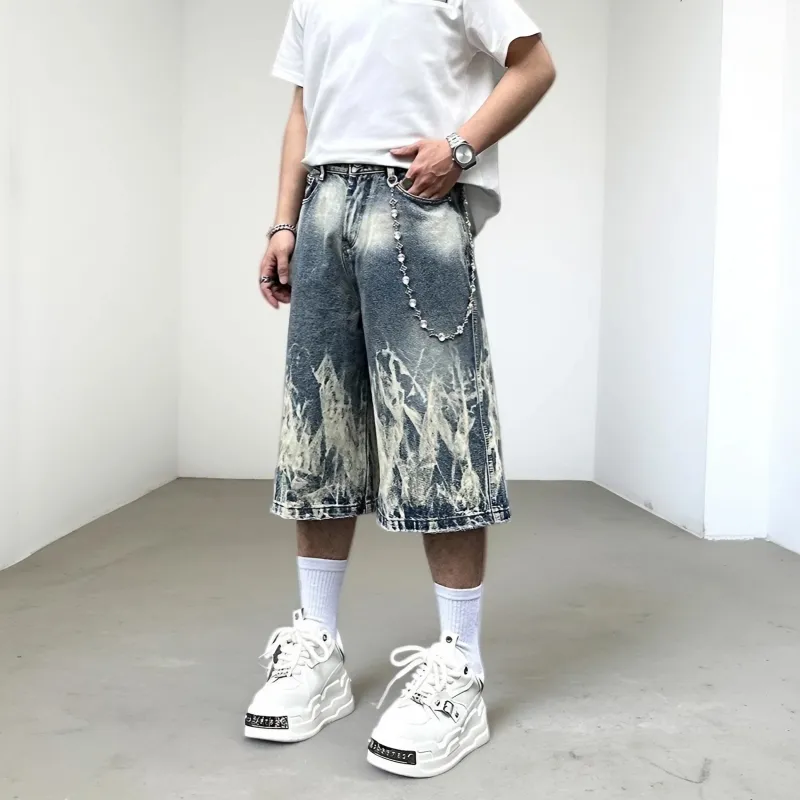 Imcrasy Denim Shorts Unisex Blue-1