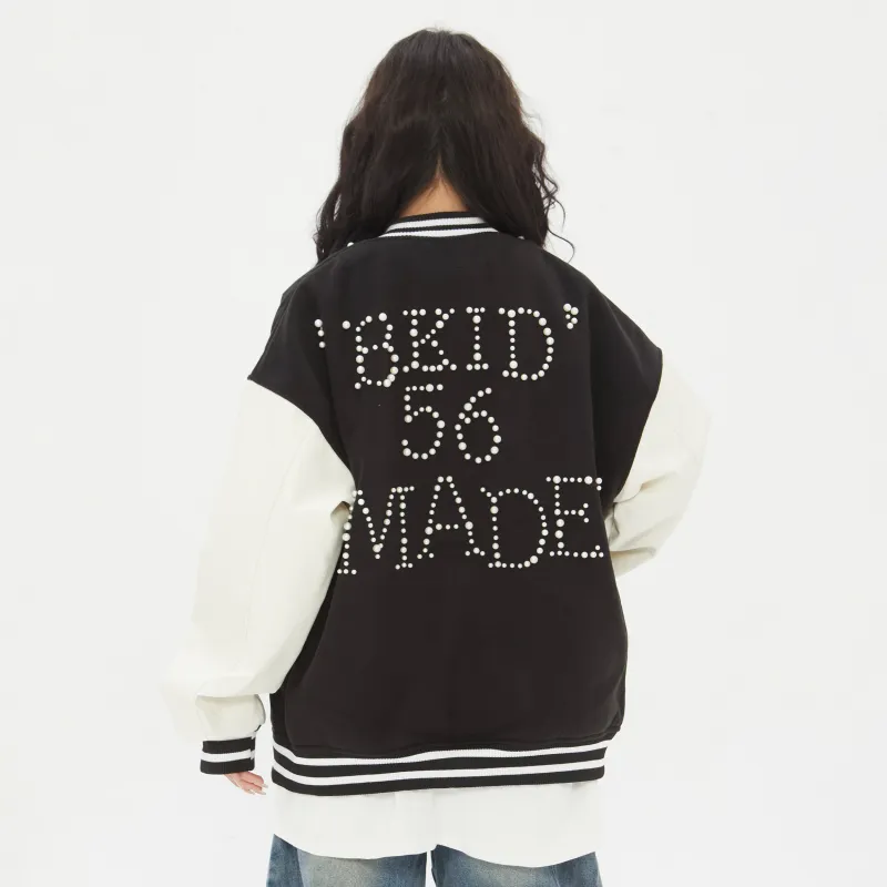 PAINT STAIN Baseball Jacket Unisex-16