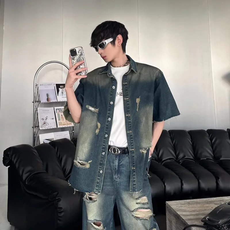 Imcrasy Shirt Unisex Vintage Blue-3