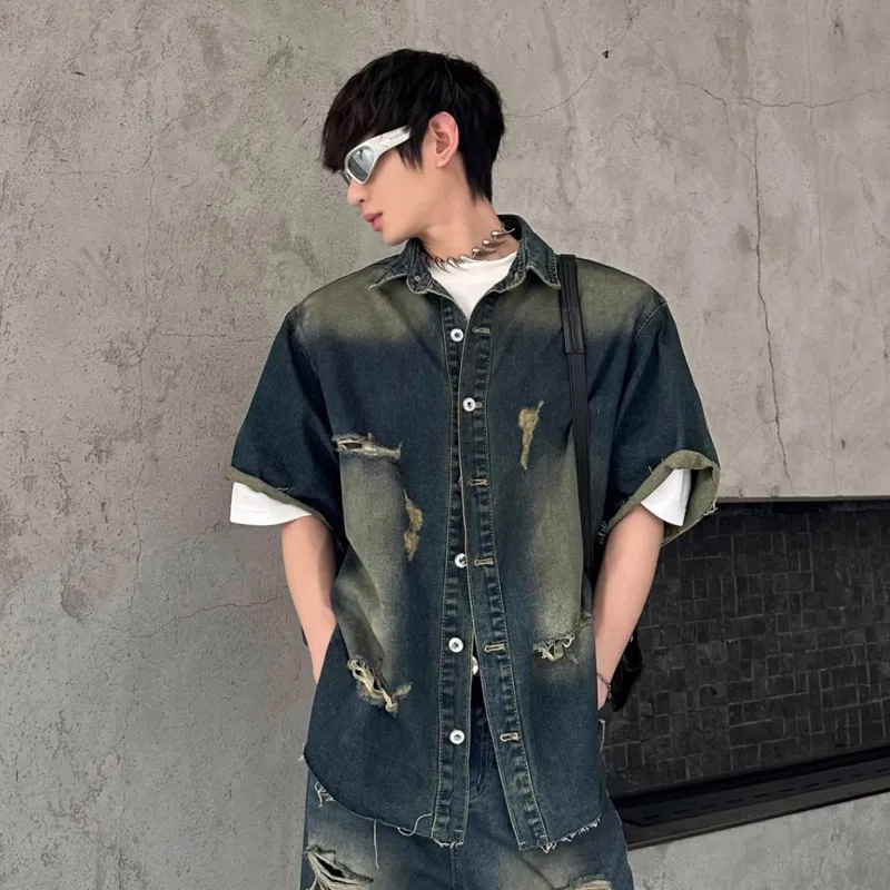Imcrasy Shirt Unisex Vintage Blue-6