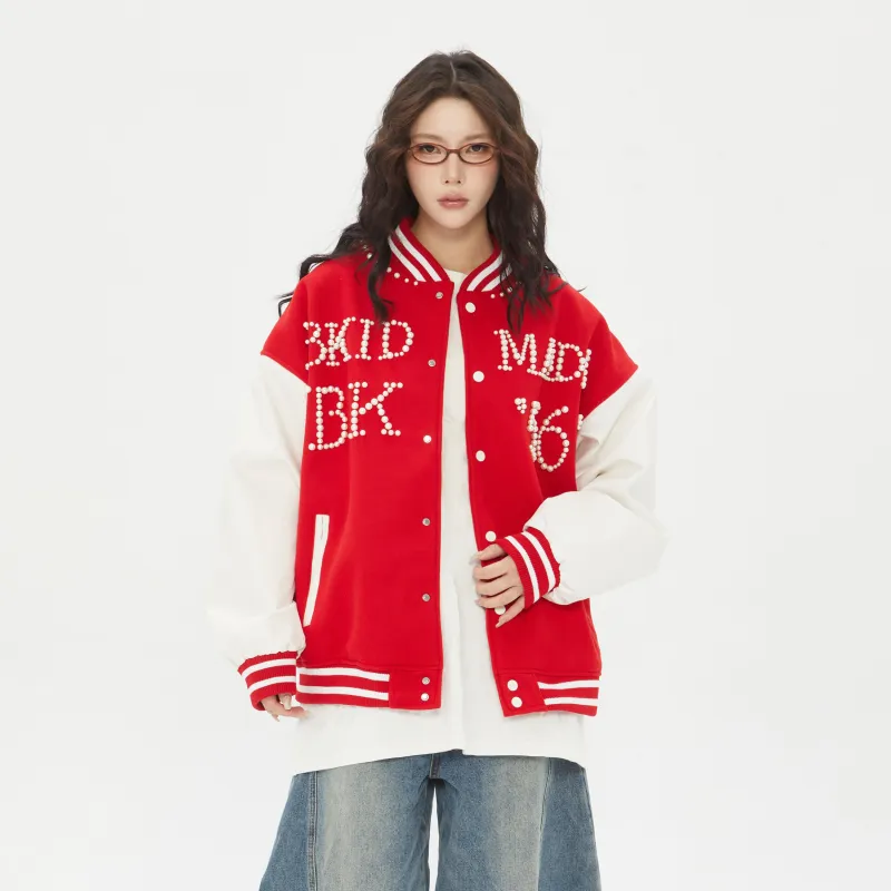 PAINT STAIN Baseball Jacket Unisex-6