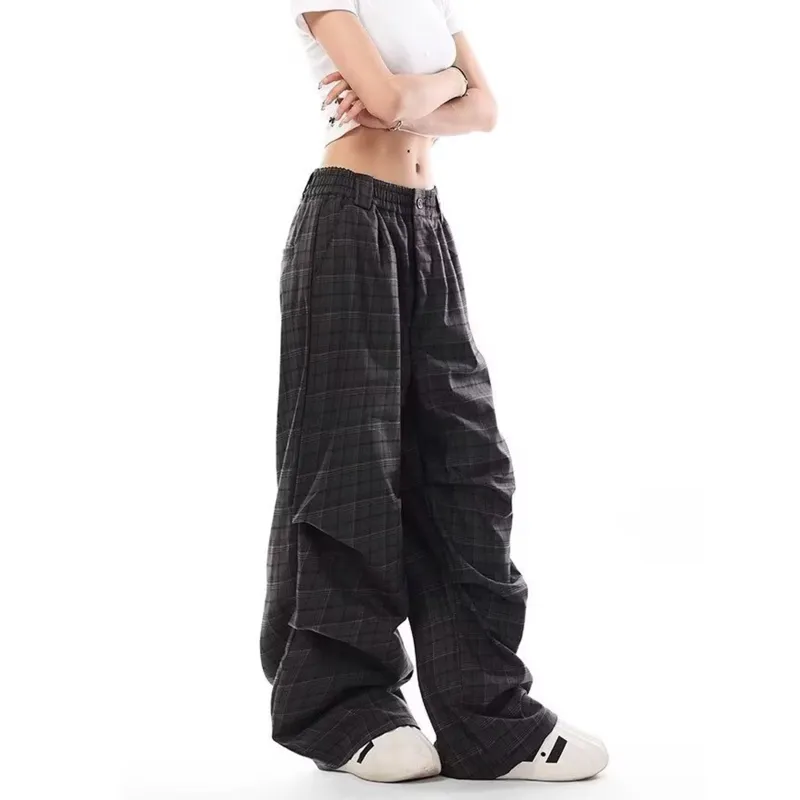 Imcrasy Casual Pants Unisex Gray-4