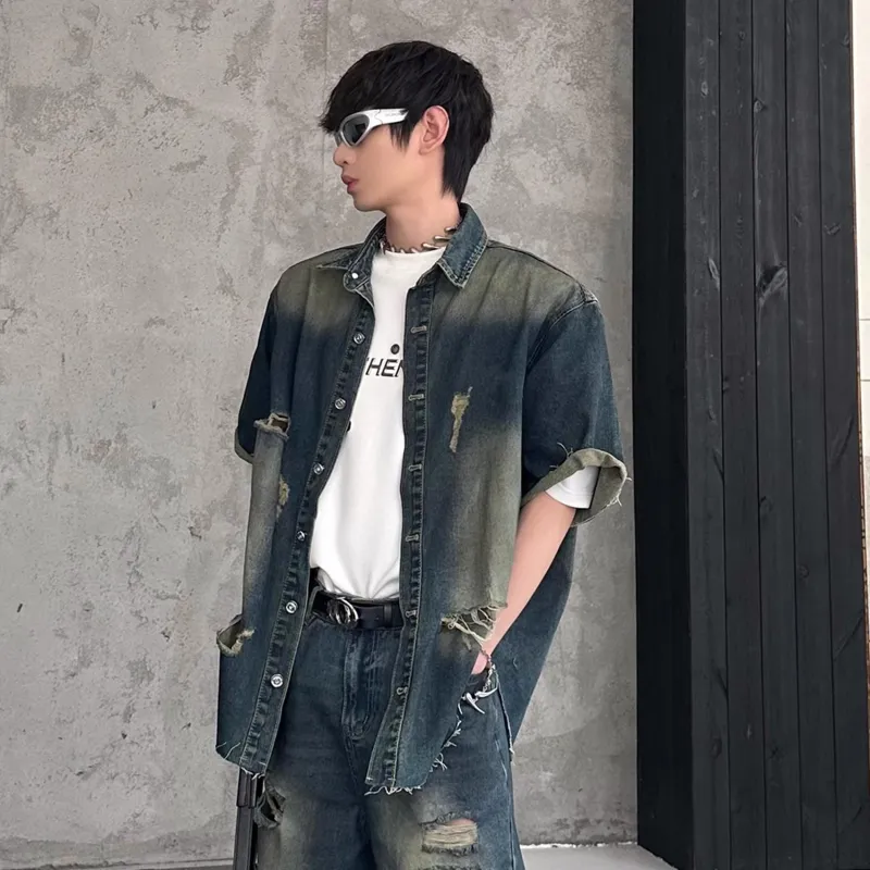 Imcrasy Shirt Unisex Vintage Blue-5