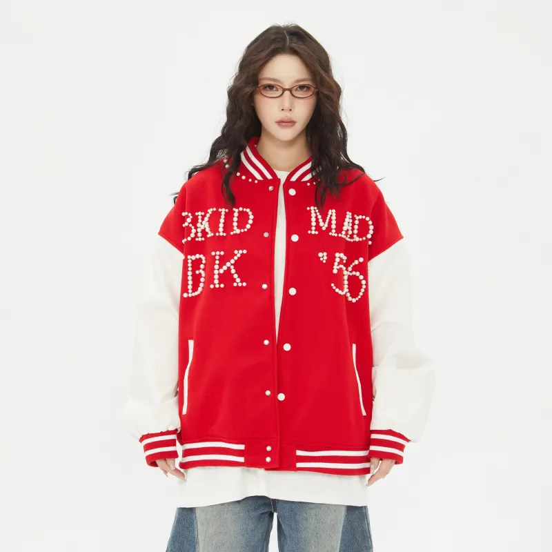 PAINT STAIN Baseball Jacket Unisex-7