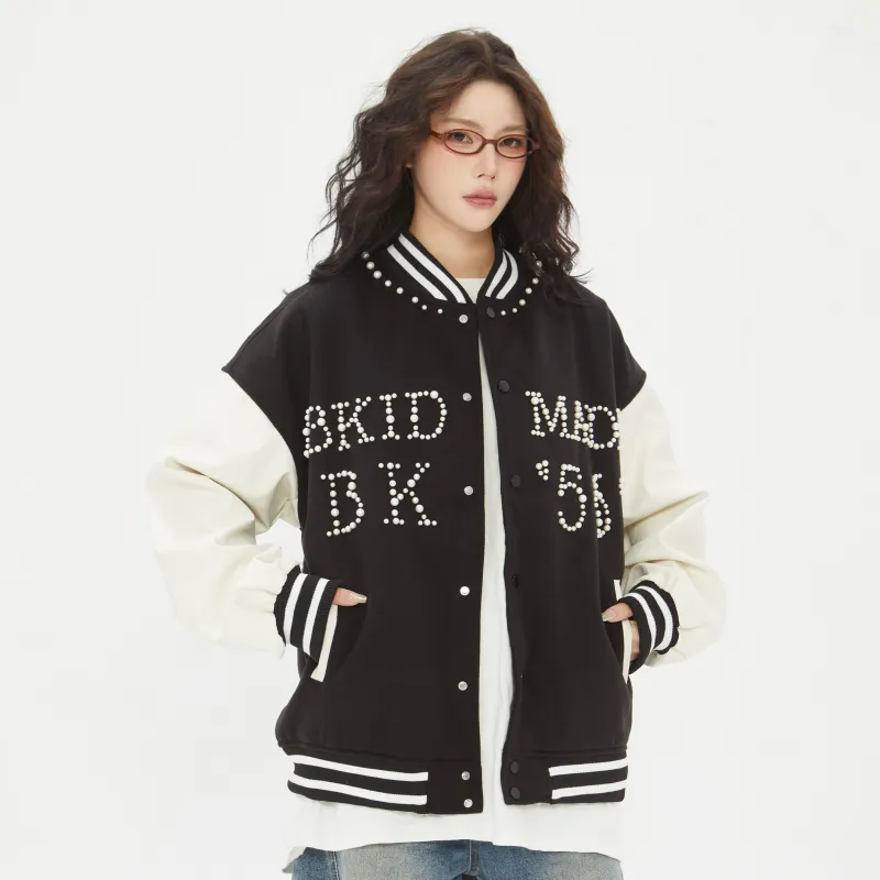 PAINT STAIN Baseball Jacket Unisex-17