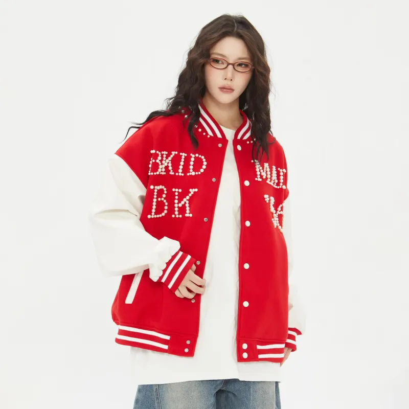 PAINT STAIN Baseball Jacket Unisex-5