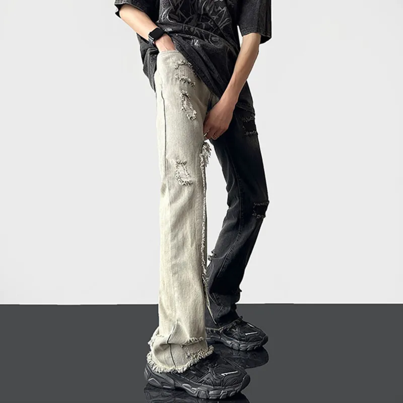Imcrasy Jeans Unisex Black & Blue Double Multicolor-3