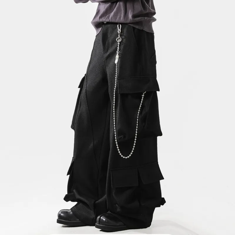 Imcrasy Cargo Pants Unisex Black-5