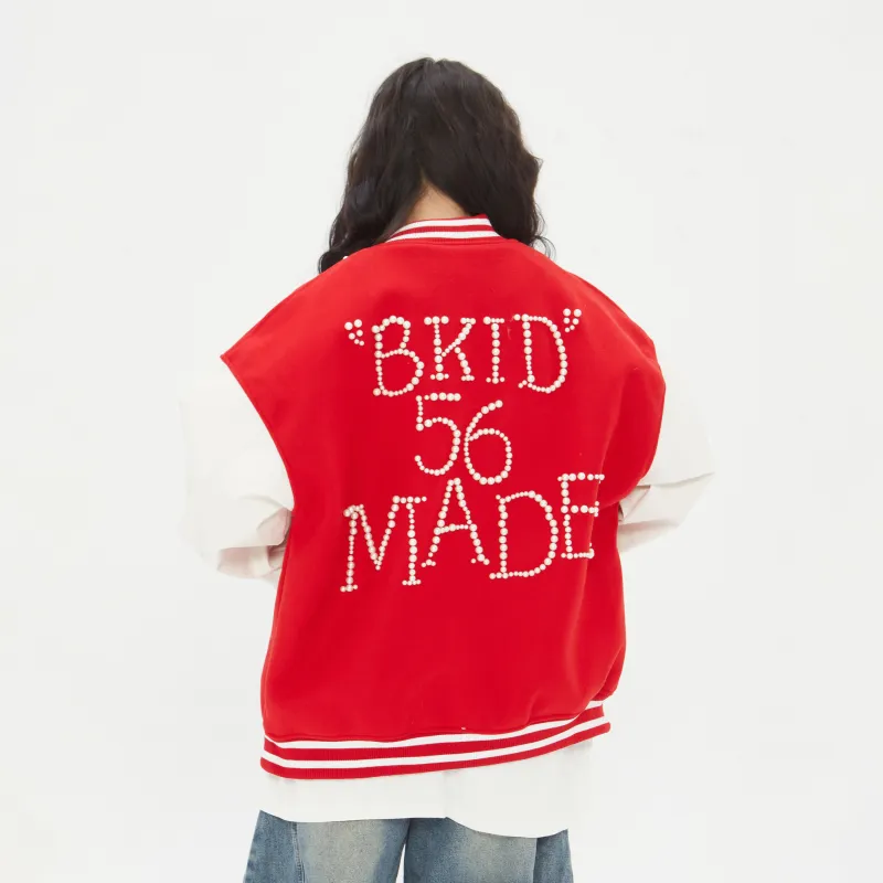 PAINT STAIN Baseball Jacket Unisex-8