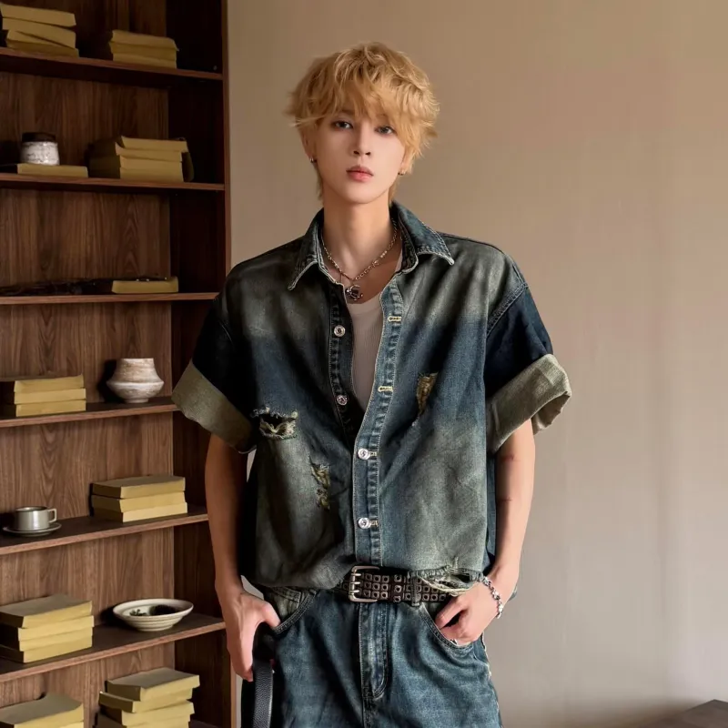Imcrasy Shirts Unisex Vintage Blue-5