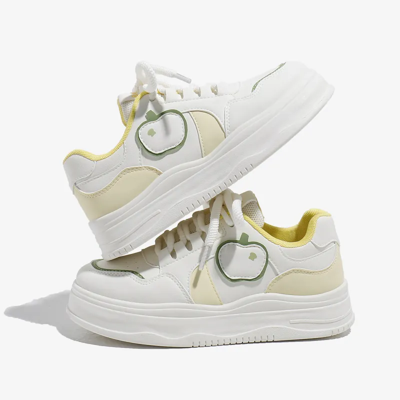 Babaya Korean Campus Style Students Platform Skateboard Shoes Women's-7