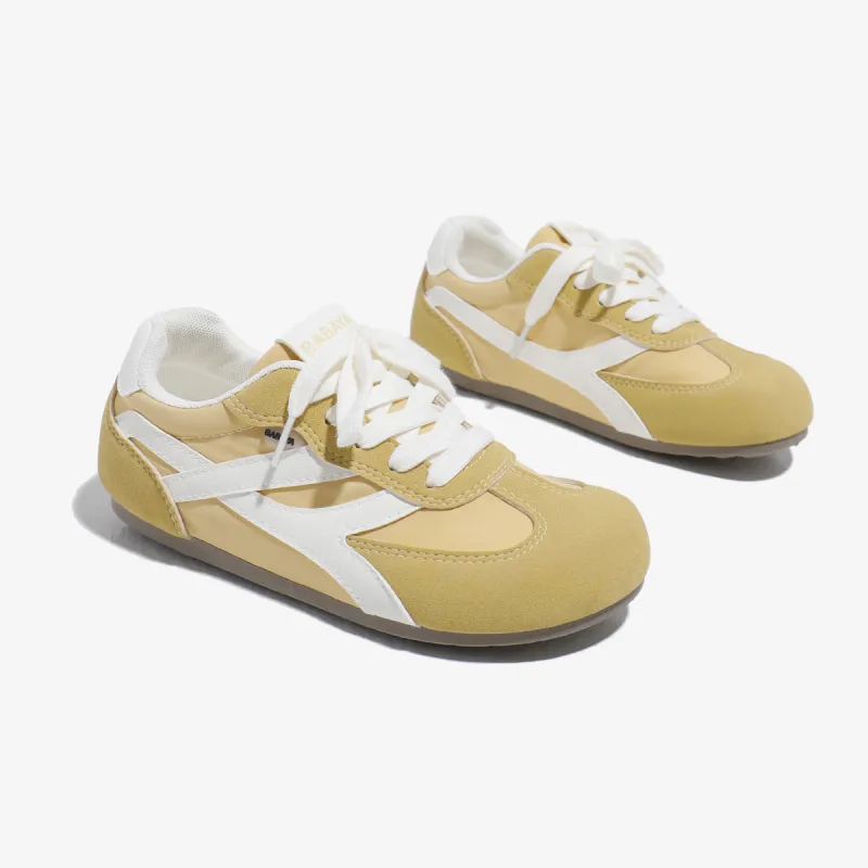 Babaya Casual Shoes Women's Low Top Beige/Pink/Yellow-3