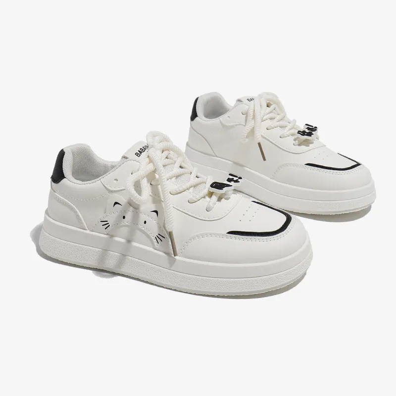 Babaya Lightweight Breathable Height Increasing Low Top Skateboard Shoes Women's-1