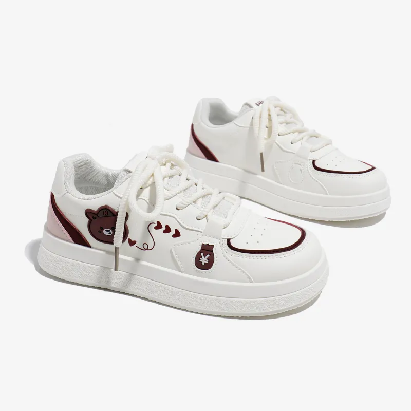 Babaya Coverage Slip Resistant Lightweight Breathable Height Increasing Low Top Skateboard Shoes Women's-2