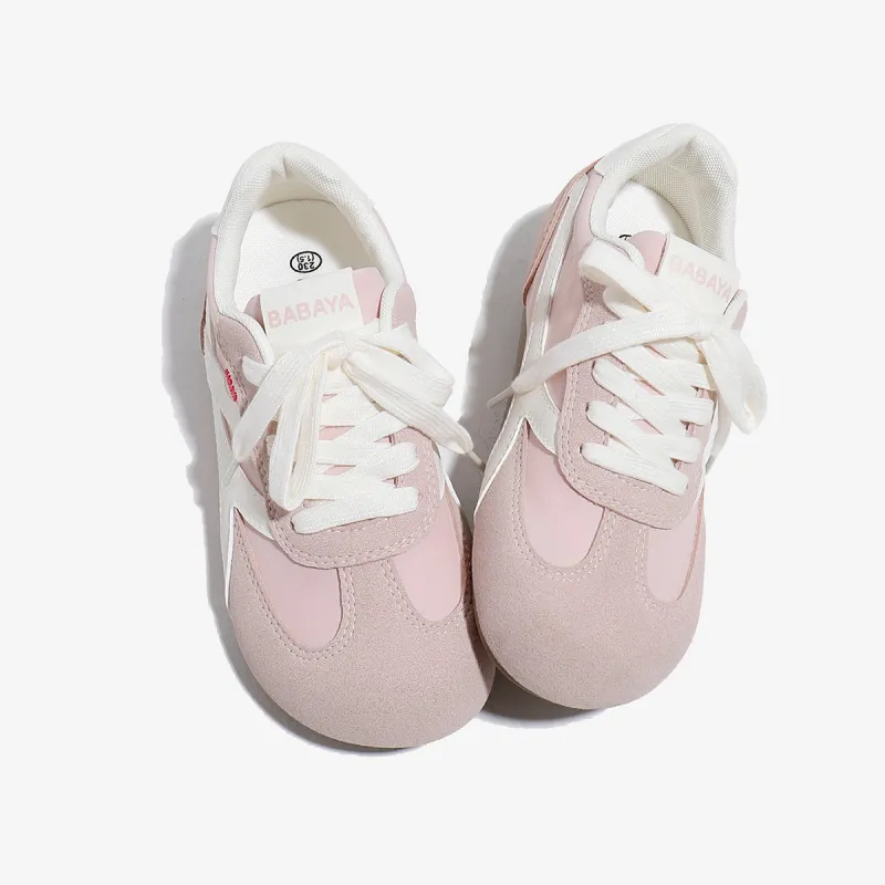 Babaya Casual Shoes Women's Low Top Beige/Pink/Yellow-9