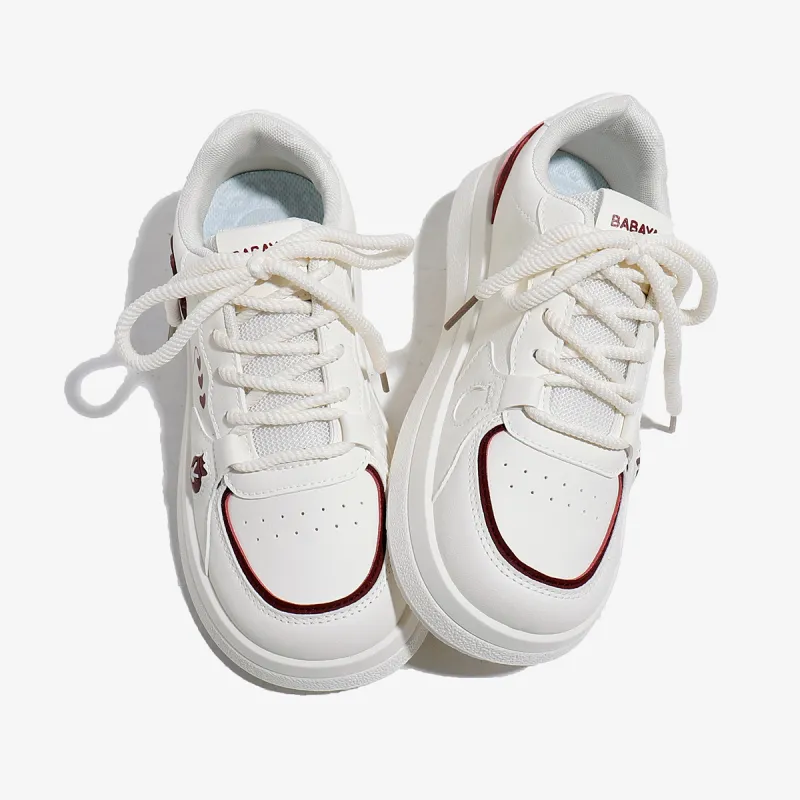 Babaya Coverage Slip Resistant Lightweight Breathable Height Increasing Low Top Skateboard Shoes Women's-3