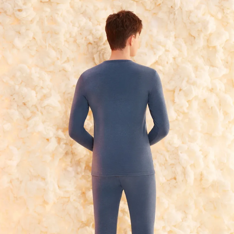 Red bean Men Thermal Sets-2