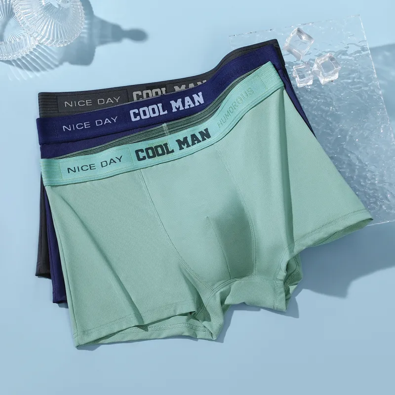 Red Bean Underpants Men's 3 Pack Mixed Color-1
