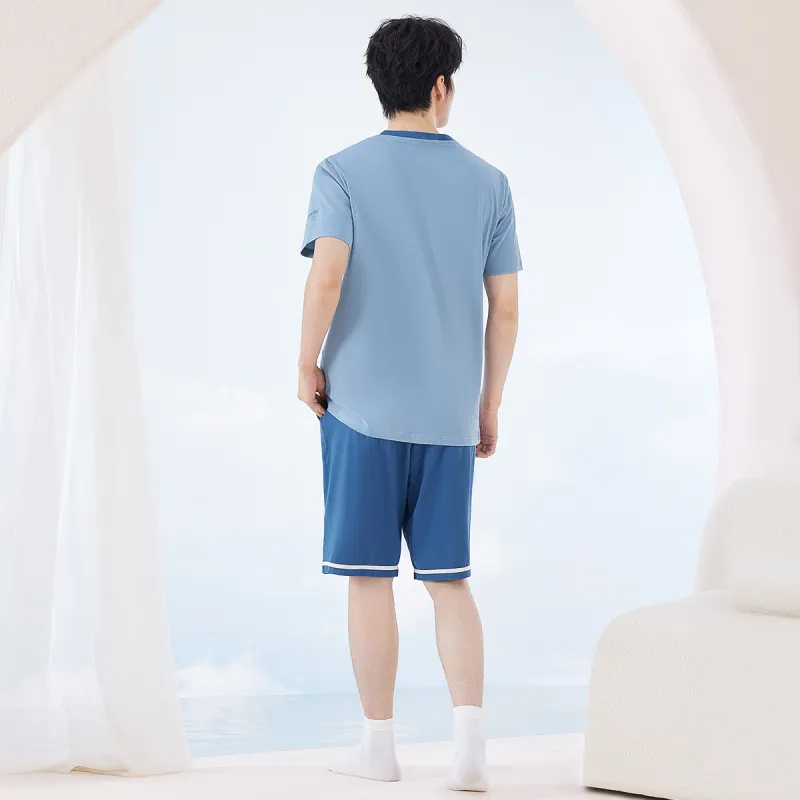 Red Beans At Home Pajama Set Men's-2