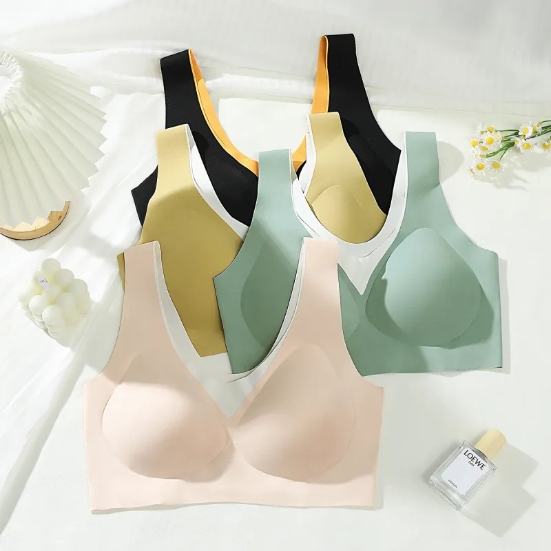 Red beans at home Women's Bras-2