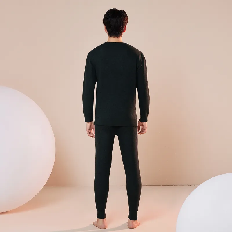 Red bean Men Thermal Sets-3